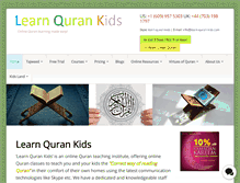 Tablet Screenshot of learn-quran-kids.com